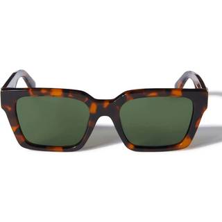 Off-White Unisex OERI111 Branson 6055 havana Solbriller Acetat Havana Grøn Firkantet Normal