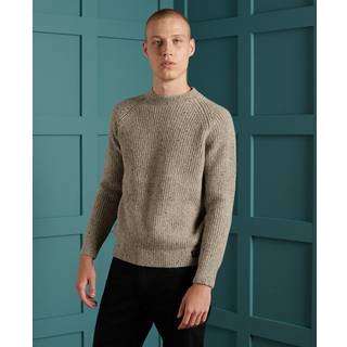 Superdry Tweed trøje med rund hals og rib