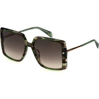 Police SPLL96 STAGEDIVE 17 06U8 56 Solbriller Kvinder Brun - Green Horn - 56mm