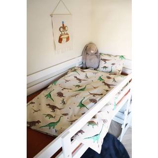 Baby sengetøj 70x100 cm - Dinosaurer sengetøj - 100% blød bomuld