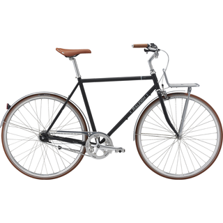 Raleigh Yate Cargo Herre 3 Gear - Mat Sort - Citybikes til herrer - 60cm