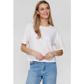 NÜMPH - NUHUBY T-SHIRT - Cloud Dancer - L - Lyseblå - T-Shirts & Tops
