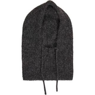 Object - Objmilu Knit Balaclava - Accessories til hende - Dark Grey Melange - One size
