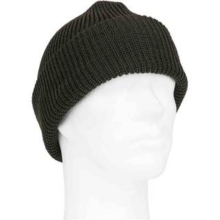 Fostex Watch cap in 100% Uld Mørk Oliven - One Size