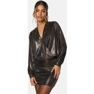 Bubbleroom Occasion Izabelle Sparkling Dress Gold / Black XL