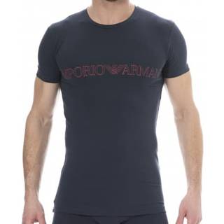 Emporio Armani Megalogo Cotton T-Shirt - Navy