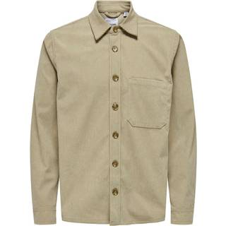 ONLY & SONS Tile Corduroy Shirt Chinchilla