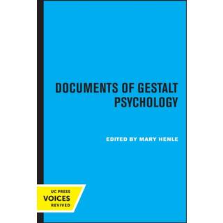 Documents of Gestalt Psychology