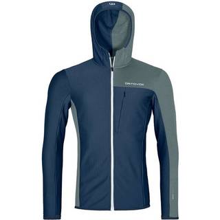 Ortovox Fleece Light Grid Hooded Jacket Fleecejakke Herrer størrelse L farve blå