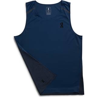 On Herre Tank Top Str. XXL - Letvægts Singlet med Reflekser i Blå til Løb