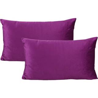 12x20 tommer s?t med 2 rektangel lumbale fl?jl bl?d kast pude sager solid pude d?kker hjemmet dekorativ til sofa sovev?relse lilla magenta