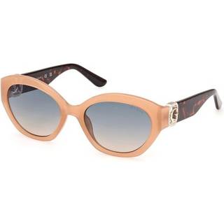 Guess Kvinde GU00104 57P Solbriller Injiceret Beige Grøn Rund Normal Skygge