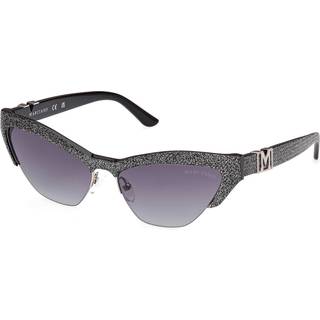 Guess GM00006 01B 59 Solbriller Kvinder Black - Shiny Black Glitter Silver - 59mm