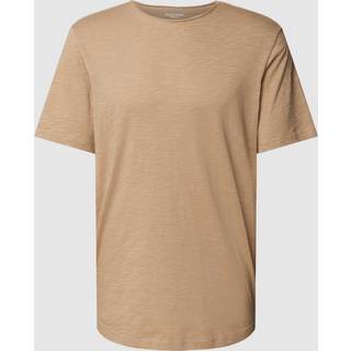 Ensfarvet O-hals T-shirt
