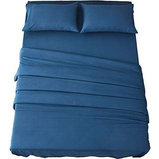 Sonoro Kate seng ark sæt super blød mikrofiber 1800 trådantal luksus egyptiske ark 18-tommer dyb lomme rynke og hypoallergenisk-4 stykke (King Na