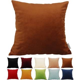 TangDepot Solid Velvet Throw Pillow Covereuro Shamcushion Sham Super Luxury Soft Pillow Cases Mange farve- og st?rrelsesindstillinger - (18x18 ch
