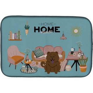 """" Caroline's Treasures CK7986DDM Chocolate Chow Sweet Home Dish-Drying-Mats 14 X 21 Multicolor """"