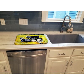 """" Caroline's Treasures MW1266DDM Three Goats Dish-Drying-Mats 14 X 21 Multicolor """"