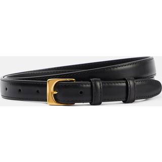 The Row Slim leather belt - black - 90CM