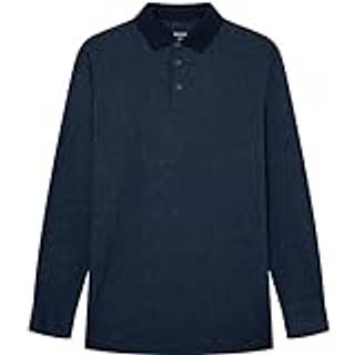 HACKETT Herren Polo-Shirt blau gemustert Slim Fit