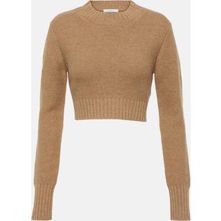 Max Mara Kaya cashmere cropped sweater - neutrals - XL+