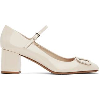 Valentino Garavani VLogo Signature patent leather Mary Jane pumps - white - EU 39