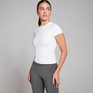 MP Tempo Body Fit Short Sleeve T-Shirt til kvinder – Hvid - S