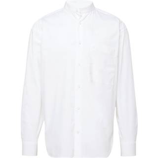 Relaxed Band Collar Shirt - White - XS