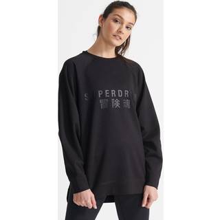 Sport Oversized Training sweatshirt med grafik og rund hals