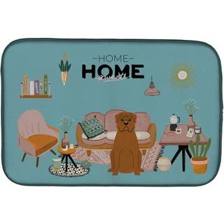 """" Caroline's Treasures CK7918DDM Dogue de Bourdeaux Sweet Home Dish-Drying-Mats 14 X 21 Multicolor """"
