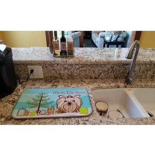 """" Caroline's Treasures BB1576DDM Dish Drying Mat 14 """" """" X 21 """" ""Juletræ"" ""