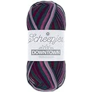 Scheepjes Downtown 416 East Avenue Indhold: 75% Merino ekstra fin, 25% nylon Vægt/længde: 50 gram = ca. 200 meter Anbefalede pinde: 2.50-3.00 mm Strikkefasthed: 10 cm x 10 cm = 29 m x 45 p Tåler maskinvask, 40°C ved skånevask / Tåler ikke tørretumbler / Tørres fladt.