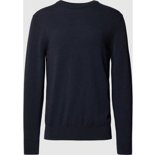 Marc O'Polo Herren Pullover blau unifarben