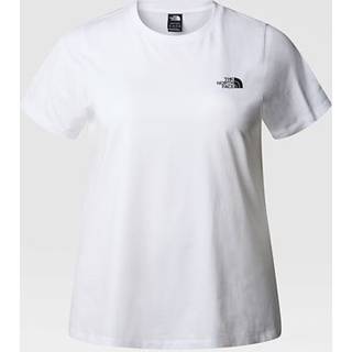 The North Face Women's Plus S/S Simple Dome Tee T-shirt Damer størrelse 1X farve hvid