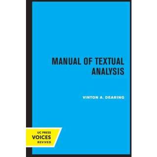 Manual of Textual Analysis