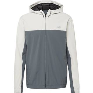 New Balance Full Zip Woven Hooded Track Top, Grey - XXL