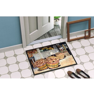 """" Carolines skatte 8699Mat Crawfish med krydderier og majs indendørs eller udendørs mat 18 x 27 """" """" Multicolor """"