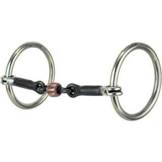Reinsman 152 Traditionel Loose Ring Snaffle med 3-delt kobberrulle; Fase a
