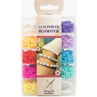 Perleæske med blomsterperler