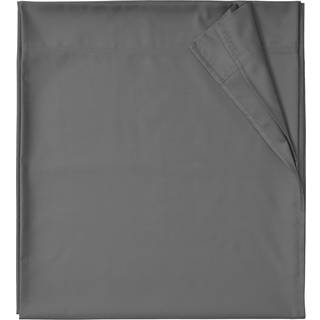 100% naturlig bomuld fladt ark - 600 tr?dt?lling bl?dt og spr?dt ?ndbart hotel luksus topark kun ultra premium sateen v?vning - gr? dronningst?rr