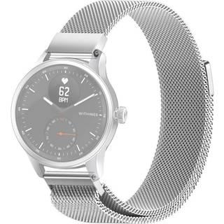 SKALO Milanese Loop til Withings ScanWatch 42mm - Sølv