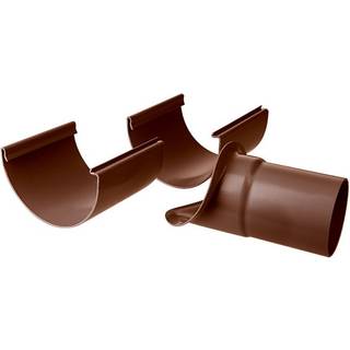 Plastmo justerbart tudstykke, PVC, brun - nr. 10/Ø75 mm