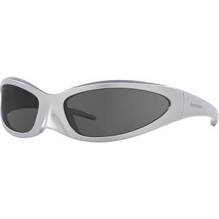 Balenciaga BB0251S 005 80 Solbriller Mænd Silver - Silver - 80mm
