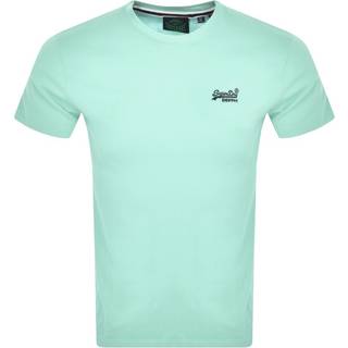 SUPERDRY ESSENTIAL LOGO EMB TEE - Blå
