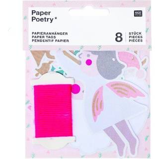 Paper Poetry Papieranhänger Jolly Christmas pastell 8 Stück