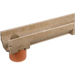 ACO afløbsrende m/lodret udløb 1 m Euroline 2,0 polymerbeton 3003692