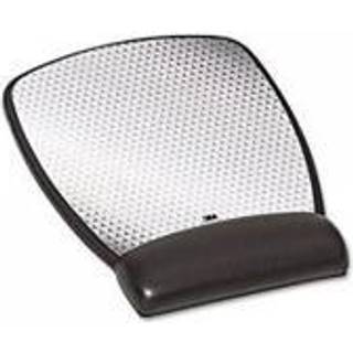 3M Precise Leatherette Mouse Pad m/håndledsstøtte 6-3/4 x 8-3/5 sort (MW309LE)