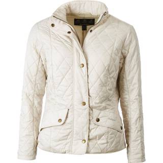 Barbour Women's Flyweight Cavalry Jacket Pearl, 32