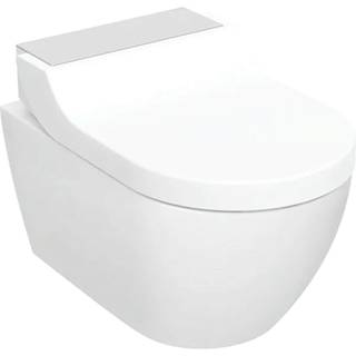 Geberit AquaClean Tuma Comfort douchetoilet væghængt: Børstet rustfrit stål