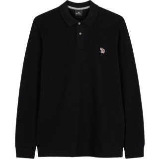 Paul Smith Long Sleeved Polo T Shirt Black
